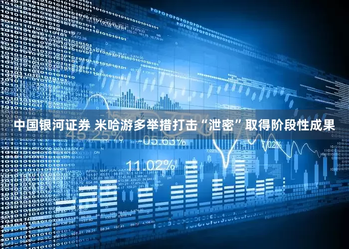 中国银河证券 米哈游多举措打击“泄密”取得阶段性成果